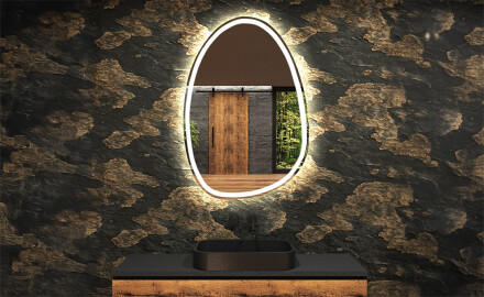 Irregular Mirror LED Lighted decorative design SF222