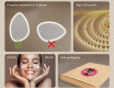 Irregular‑shaped mirror with lighting, 64×94 cm, dual color, touch switch, heating mat #6