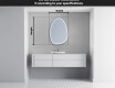 Irregular Mirror LED Lighted decorative design SF223 #5