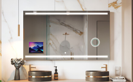 Smart LED Bathroom Mirror with Displine Frame - Apple L09