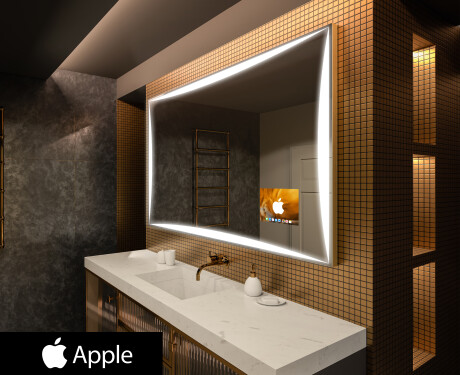 Bathroom LED Lighted Mirror SMART L77 Apple
