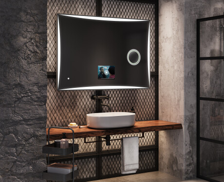 Bathroom LED Lighted Mirror SMART L77 Apple #8