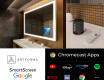 Designer Backlit LED Bathroom Smart Mirror L01 Google Series #4