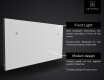 Designer Backlit LED Bathroom Smart Mirror L01 Google Series #5