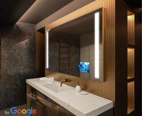 Smart Bathroom Mirror With Lights LED L02 Google Series