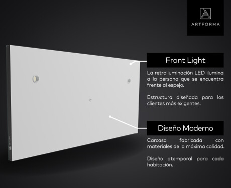 Smart Bathroom Mirror With Lights LED L02 Google Series #11
