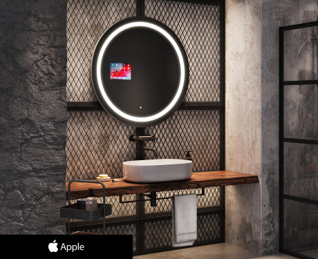 SMART Round Bathroom Mirror LED  L33 Apple