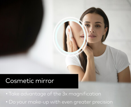 Semi-Circular Magic Mirror LED Lighted W223 Google #9