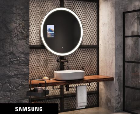 Round Magic Mirror LED Lighted L76 Samsung