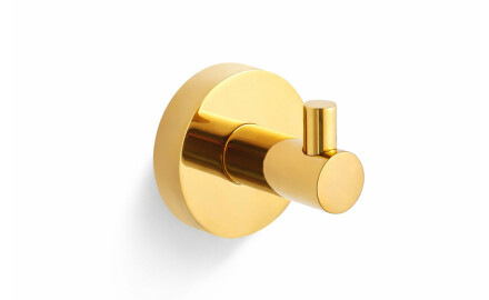 CLASSIC – Single towel hook / glossy gold