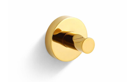 CLASSIC – Single towel hook / glossy gold