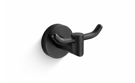 CLASSIC – Double towel hook / matt black