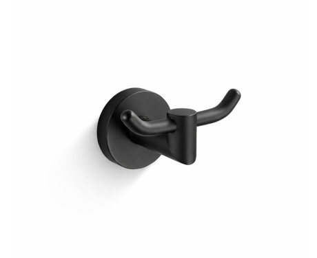 CLASSIC – Double towel hook / matt black