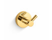 CLASSIC – Double towel hook / glossy gold