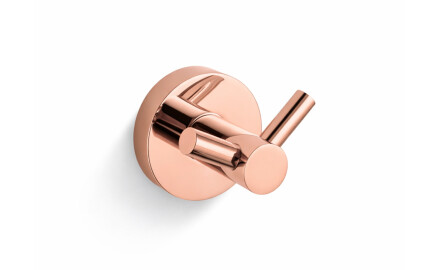 CLASSIC – Double towel hook / rose gold gloss