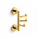 CLASSIC – Towel hook / triple swivel / glossy gold #1