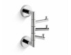 CLASSIC – Towel hook / triple swivel / chrome