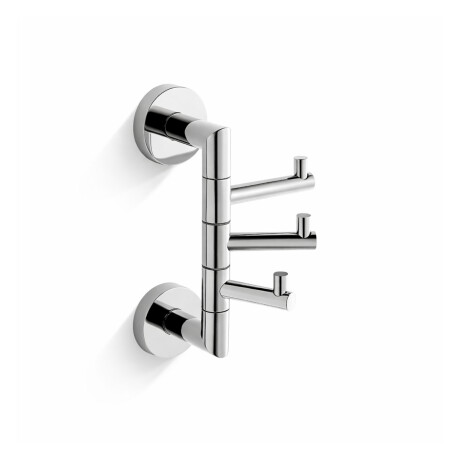 CLASSIC – Towel hook / triple swivel / chrome #1