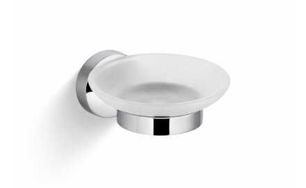 CLASSIC – Soap dish / chrome, frosted glass