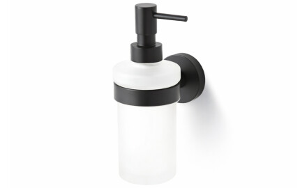 CLASSIC – Liquid soap dispenser / frosted glass / matt black