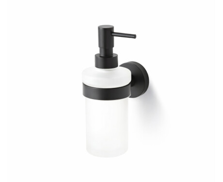 CLASSIC – Liquid soap dispenser / frosted glass / matt black