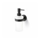 CLASSIC – Liquid soap dispenser / frosted glass / matt black #1