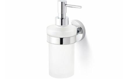 CLASSIC – Liquid soap dispenser / frosted glass / chrome