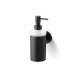 CLASSIC – Liquid soap dispenser / metal casing, frosted glass / matt black #1