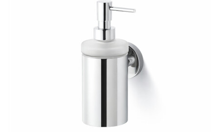 CLASSIC – Liquid soap dispenser / metal casing, frosted glass / chrome