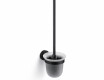 CLASSIC – Wall-mounted toilet brush / frosted glass / matt black