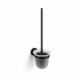 CLASSIC – Wall-mounted toilet brush / frosted glass / matt black #1