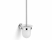 CLASSIC – Wall-mounted toilet brush / frosted glass / chrome