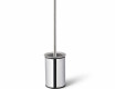 CLASSIC – Low-profile freestanding toilet brush / metal holder, glass brush head / chrome