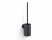 CLASSIC – Low-hanging toilet brush / metal holder, plastic brush head / matt black
