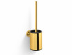 CLASSIC – Low-hanging toilet brush / metal holder, plastic brush head / glossy gold