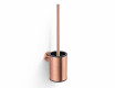 CLASSIC – Low-hanging toilet brush / metal holder, plastic brush head / rose gold brushed finish