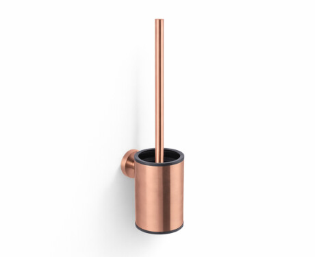 CLASSIC – Low-hanging toilet brush / metal holder, plastic brush head / rose gold brushed finish