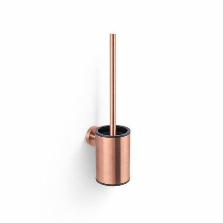 CLASSIC – Low-hanging toilet brush / metal holder, plastic brush head / rose gold brushed finish #1