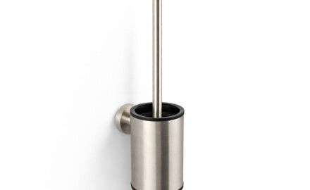 CLASSIC – Low-hanging toilet brush / metal holder, plastic brush head / brushed steel