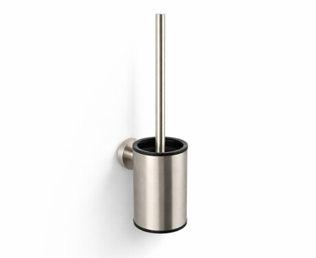 CLASSIC – Low-hanging toilet brush / metal holder, plastic brush head / brushed steel