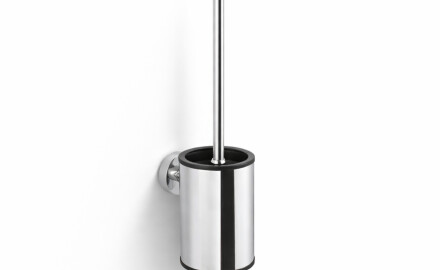 CLASSIC – Low-hanging toilet brush / metal holder, plastic brush head / chrome