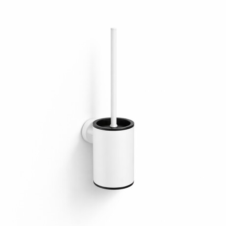 CLASSIC – Low-hanging toilet brush / metal holder, plastic brush head / matt white #1
