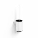 CLASSIC – Low-hanging toilet brush / metal holder, plastic brush head / matt white #1