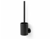 CLASSIC – Low-hanging toilet brush / metal holder, silicone brush head / matt black