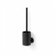 CLASSIC – Low-hanging toilet brush / metal holder, silicone brush head / matt black #1