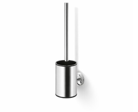 CLASSIC – Low-hanging toilet brush / metal holder, silicone brush head / chrome
