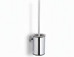 CLASSIC – Low-hanging toilet brush / metal holder, glass brush head / chrome