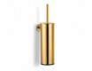 CLASSIC – Tall wall-mounted toilet brush / metal holder, plastic brush head / glossy gold