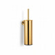 CLASSIC – Tall wall-mounted toilet brush / metal holder, plastic brush head / glossy gold #1