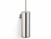 CLASSIC – Tall wall-mounted toilet brush / metal holder, plastic brush head / brushed steel